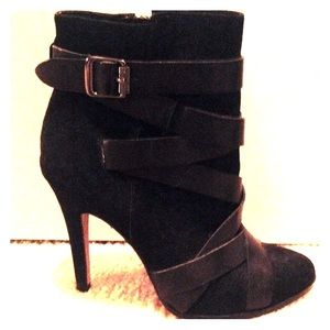 Sam Edelman "Vanna" Black Suede Ankle Boot